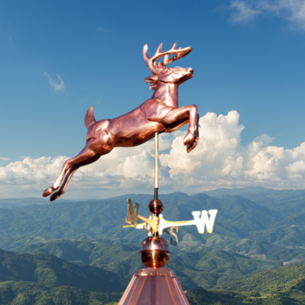 Closeup of Deer themed Weathervane