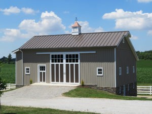 Metal Exteriors - Brown Metal Roofing/Siding Barn Project